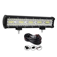  15 inch 300W LED Light Bar Spot Flood Combo Triple Row Driving Light Off Road 