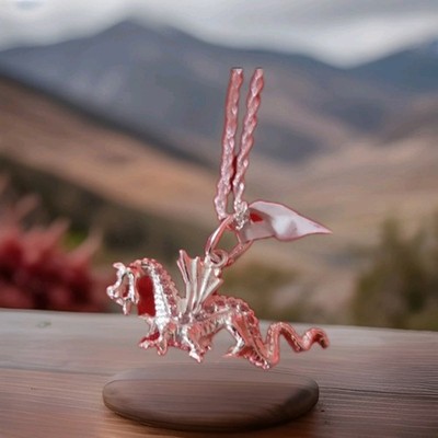 Sterling Silber Drachen Halskette mit Silberkette, Made in Mexico
