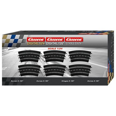 Carrera Evolution Digital 124 Digital 132 Kurve 3/30 Grad 20573 Schienen Set