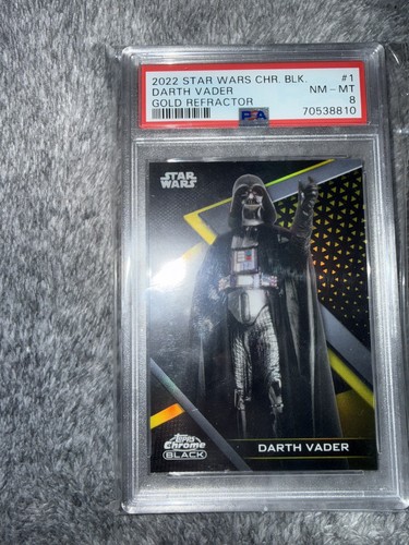 Darth Vader [Red Refractor] #1 Star Wars 2022 Topps Chrome Black card