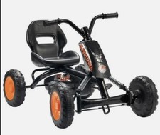 Pedal Go Kart Go Kart Kids Ages 2-5 Years Ride on Race Car Sporty Design Black