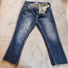 Cowgirl Tuff Co. Women's Jeans Bootcut Edgy 11 Medium Blue Denim