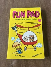 Vintage Classic 1978 Fun Pad Childs Activity Book Unused