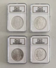 Lot Of 4 Morgan Silver Dollars MS64 1878 1880 1881 1882 S