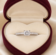 Silver  delicate dainty  minimalist baguette ring genuine bargain new all sizes