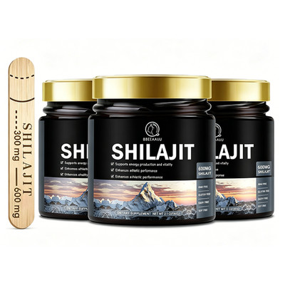 3PACK Himalayan Shilajit Resin Pure Shilajit 85+ Trace Minerals Fulvic Acid