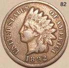1892 Indian Head Penny Cent
