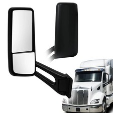 Door Mirror Black fit for 2013-2022 Peterbilt 579 Truck Left Driver Side Powe...