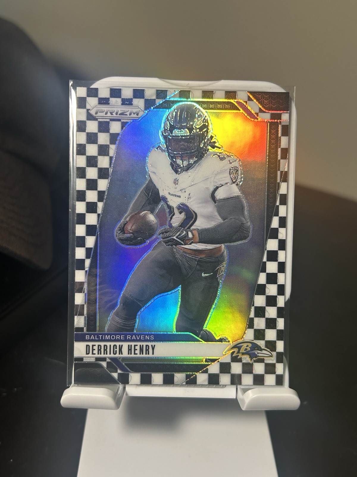 2024 Panini Prizm - Derrick Henry Black White Checkerboard Ravens #20