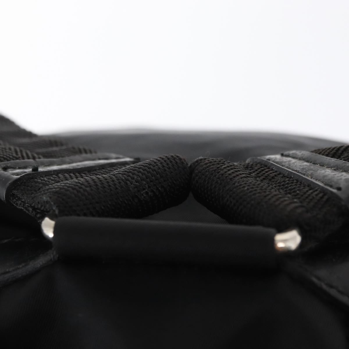 Prada Double Front Pocket Backpack Tessuto Black Nylon Backpack Bag Authentic thumbnail 20