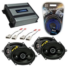 Fit Ford F-150 Heritage 2004-2004 Speaker Upgrade Kicker 2 DSC68 HA-A400.4 Amp