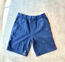 Polo Ralph Lauren Shorts Boys Medium 10/12 Navy Paint Splatter Pony 0437