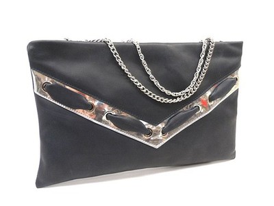 Clutch Echtleder weich blau Tasche Clutch Zeremonie Damen Made in Italy