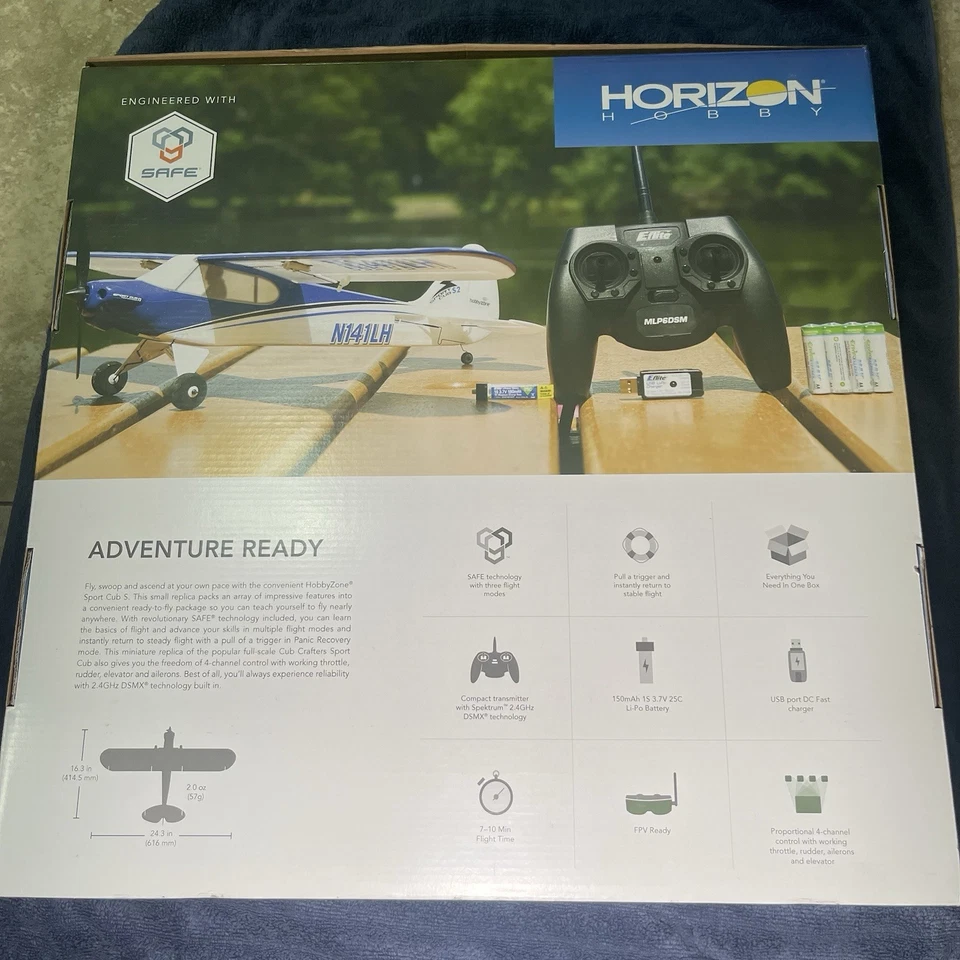 Hobby Zone HBZ4400 Sport Cub S {RTF} RC Airplane with SAFE Technology - Image 3 of 4