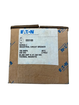 #ad Eaton ED3100 100 Amp 240V 3 Pole 65K Circuit Breaker $400.00