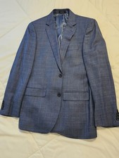 Joseph  Feiss Blue Check Size 40L Sport Coat