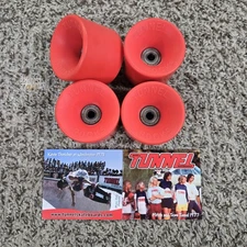 Reissue Tunnel Rocks Flat Back Skateboard Wheels Dogtown Alva G&S Sims RED 90a