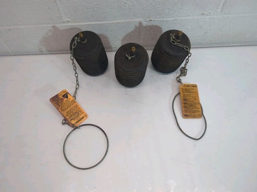 CHERNE 4" Inch PLUMBING Rubber Test-Ball Pipe Plug Lot of 3