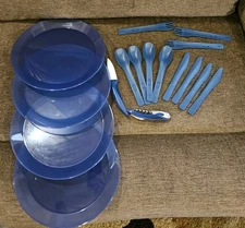 Coolest Cooler OEM Replacement Plates, Utensils & Knife Accessory Set – NEW