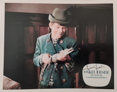 Hansi Kraus autograph, child star, large photo 20x25 cm