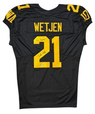 KADEN WETJEN SIGNED JERSEY GAME-CUT IOWA HAWKEYES GO HAWKS! BECKETT COA