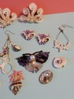 Vintage Shell Earrings Pendant Repair and Repurpose Lot — photo 10