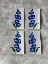 Mrs. Grossman's Stickers FLOWERS BLUE Floral Flower Creative Memories 4 Sheets