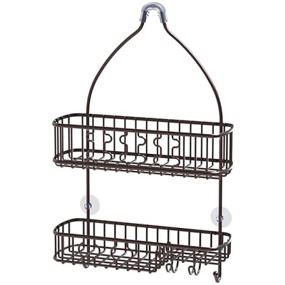 SimpleHouseware Bathroom Hanging Shower Head Caddy Organizer, Bronze (26 x 16 x