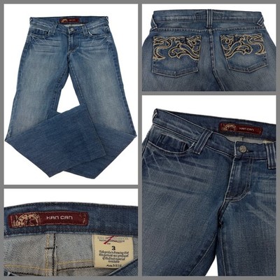 Kancan Jeans Women 29x30 Sz 3 Medium Cotton Lycra Bootcut USA YGI G0-465