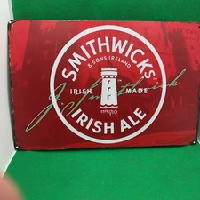 Smithwick's Irish Ale- Metal Sign for Bar