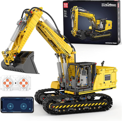 RC Excavator Building Set with APP Control - 2169 Pcs STEM Model Kit