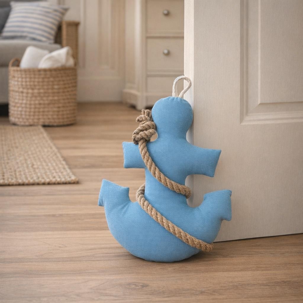 Novelty Nautical Door Stop Heavy Weighted Stopper Anchor Seaside Home Decor