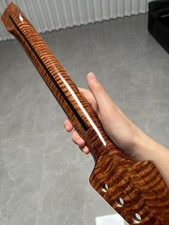 AAAAA Stainless Fret 22Frets Roasted Flame Maple Electric guitar Neck Bone Nut