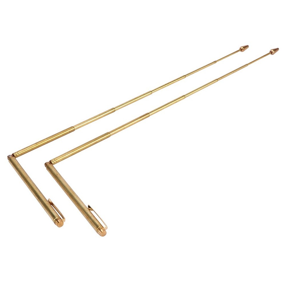 Downsing 1 Pair Dowsing Rods Copper Made Water Divining,Energy Healing Test ...
