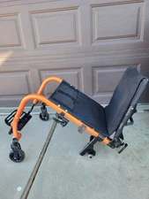 TILITE Aero Z LIGHT WEIGHT MANUAL WHEELCHAIR Frame 17"x18" Used Orange 17" X 18"