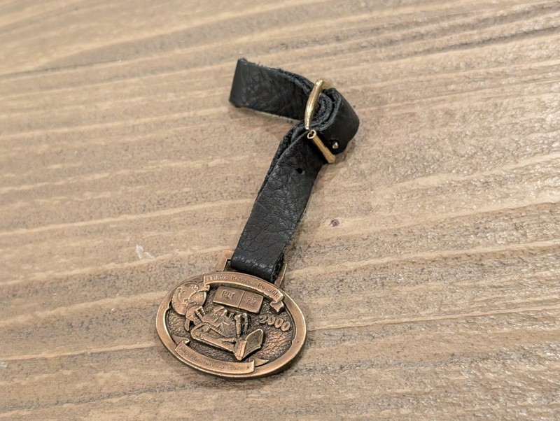 Caterpillar 75th Anniversary Bulldozer Dozer Tractor Watch Fob w/strap