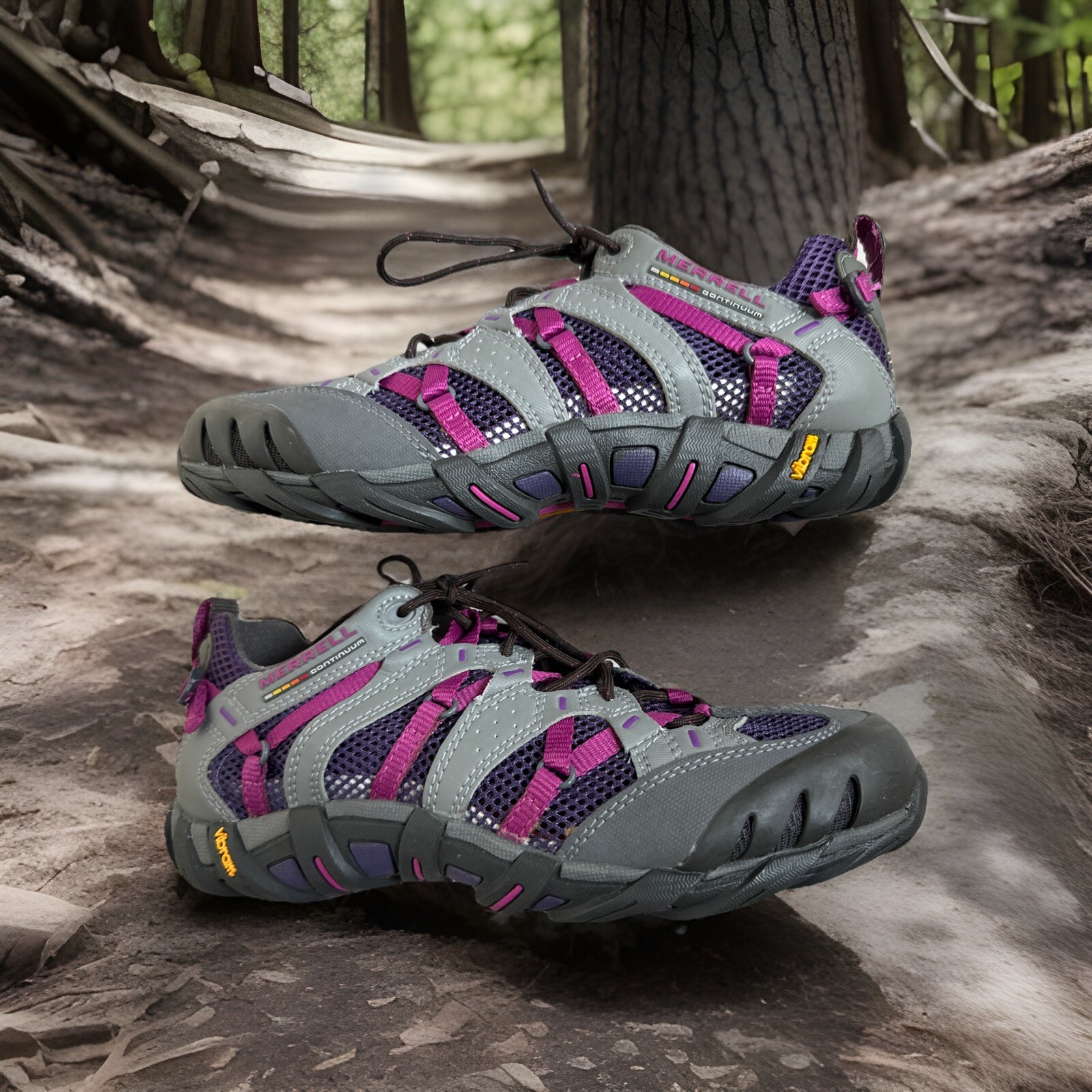 Scarpe da trekking Merrell Continuum J86690 donna taglia 6 Vibram Sport Lt grigio viola