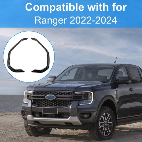 For Ford Ranger 2023-2024 Carbon Fiber Side Fender Vent Grille Cover Trim Strip - Picture 6 of 7