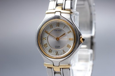 CITIZEN EXCEED Euro 5636-F61320 Roman Ladies Watch Vintage Near Mint Japan