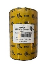 Zebra Industrial Thermal Transfer Ribbons - Wax, 4.33" x 1,476'