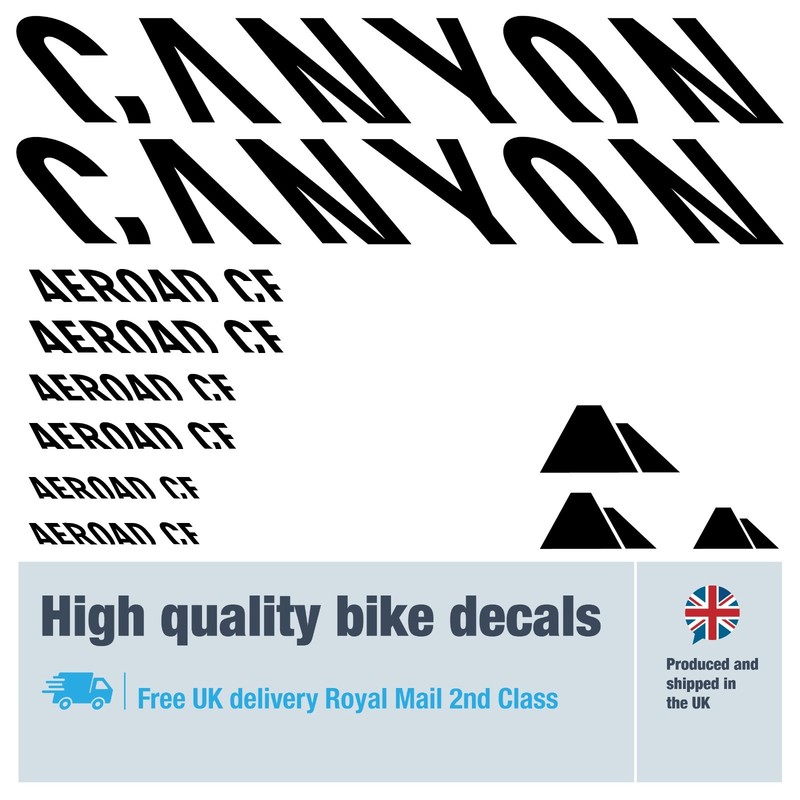 CANYON Aeroad bike decals labels stickers