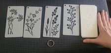 20PCS Flower Leaf Stencils Reusable for Painting Wood Canvas Furniture