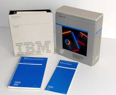 IBM DOS 3.2 Manual in Box (Schuber) 1986 PC XT AT 2x2,25  Floppy Disk Deutsch