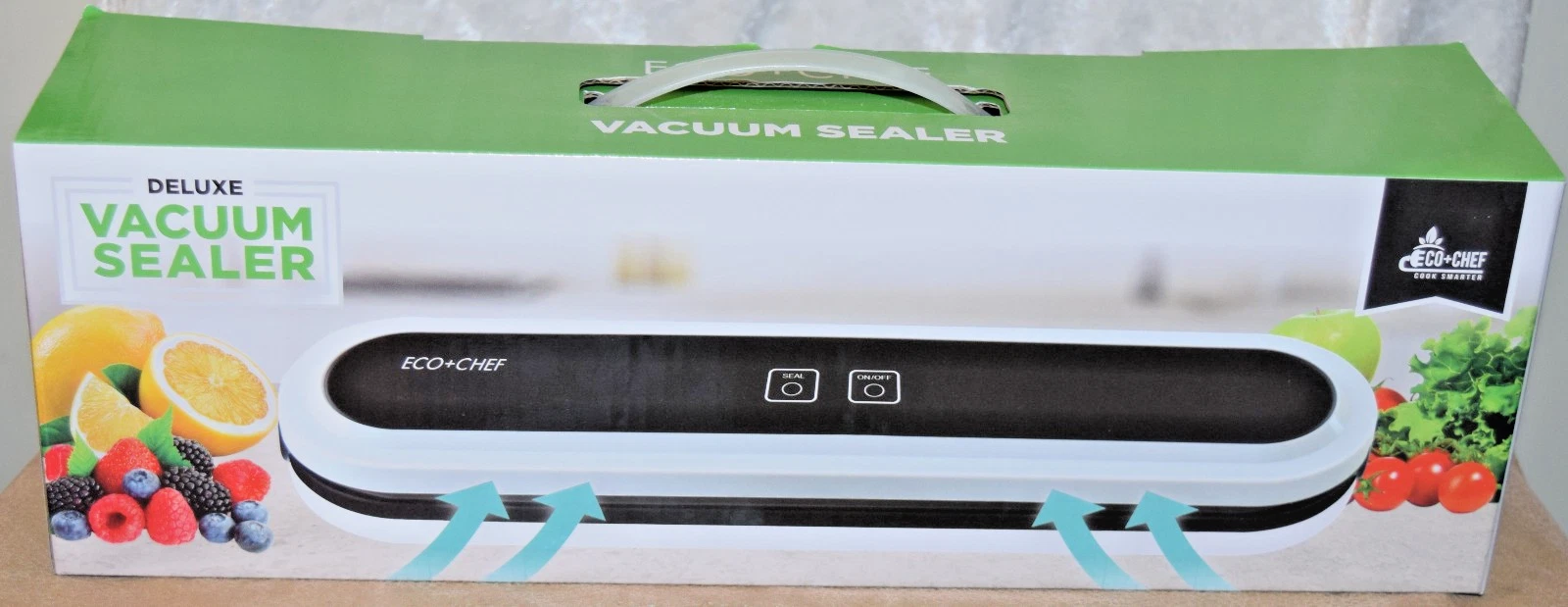Eco Chef Deluxe Vacuum Sealer High Power Suction with Sealer Bags