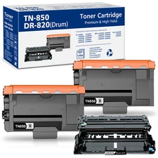 3pk High Yield TN850 Toner DR-820 Drum Compatible for Brother L5800DW L5850DW