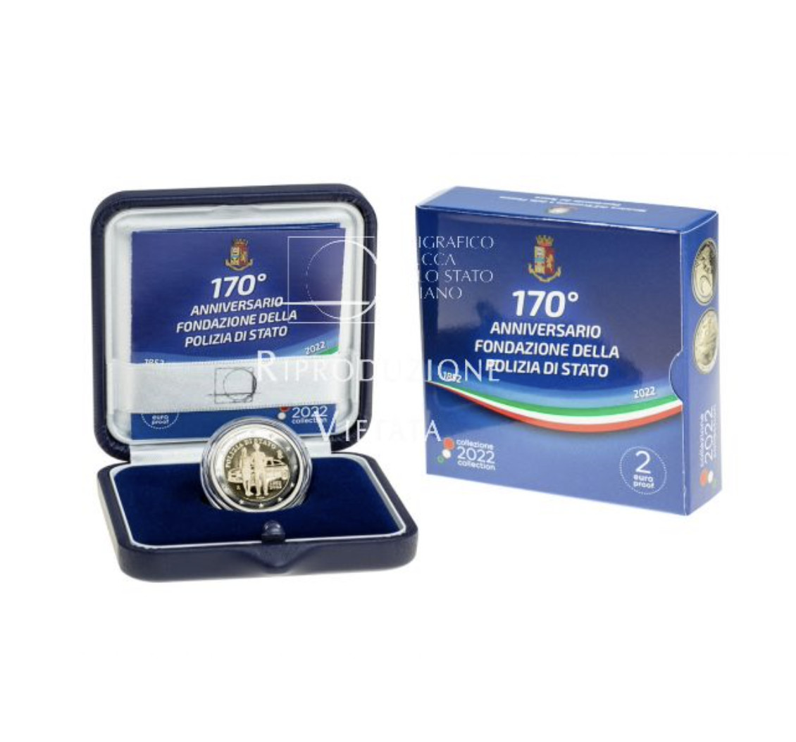 2 € EURO COMMÉMORATIF - ITALIA 2022 - POLIZIA DI STATO - PROOF