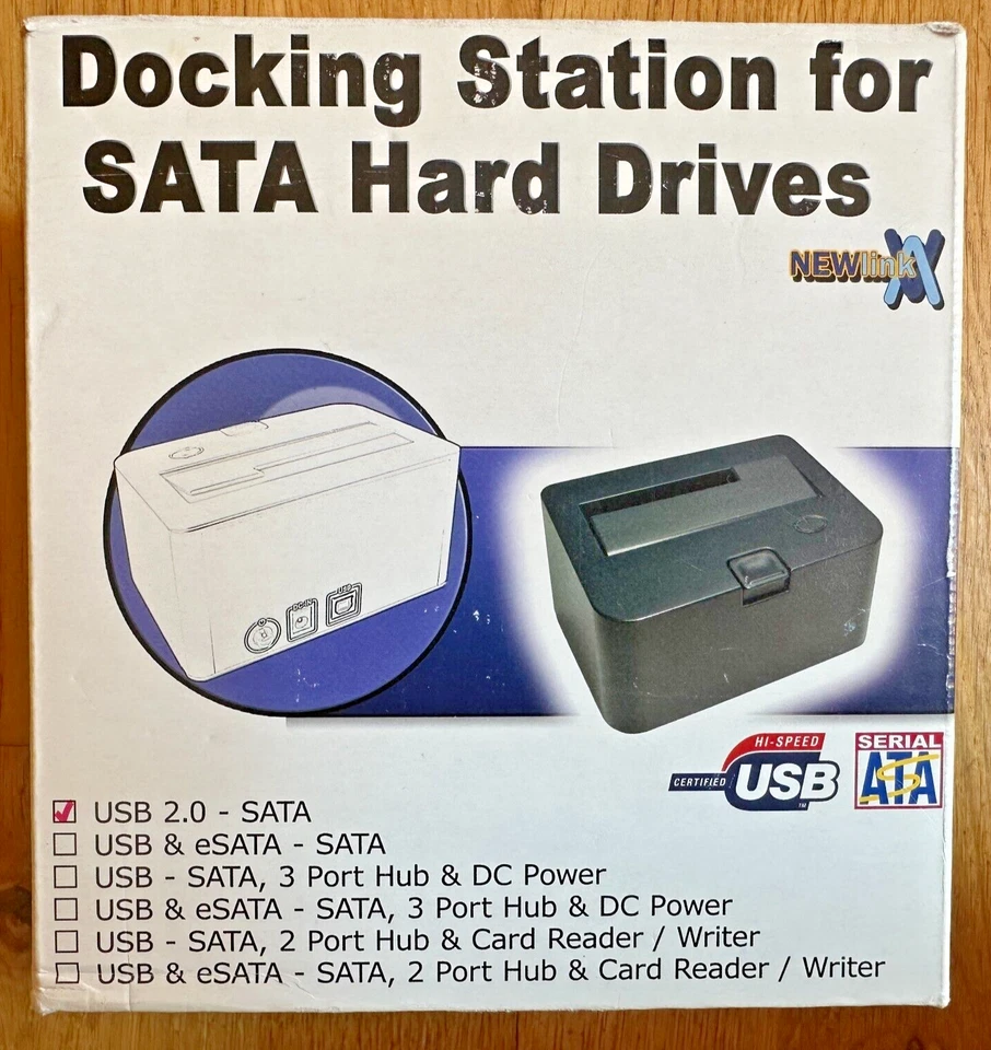 NEWLINK SATA HDD Docking Station 2.5" or 3.5" SATA II Hard Drive, Up To 1TB, NEW - Image 2 of 4