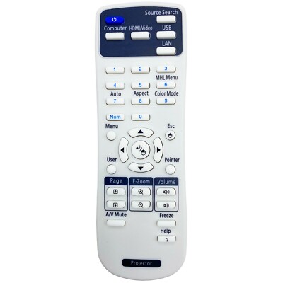 Remote Controller for Epson EX21 EX30 EX31 EX50 EX51 EX71 PowerLite 400W 410W 