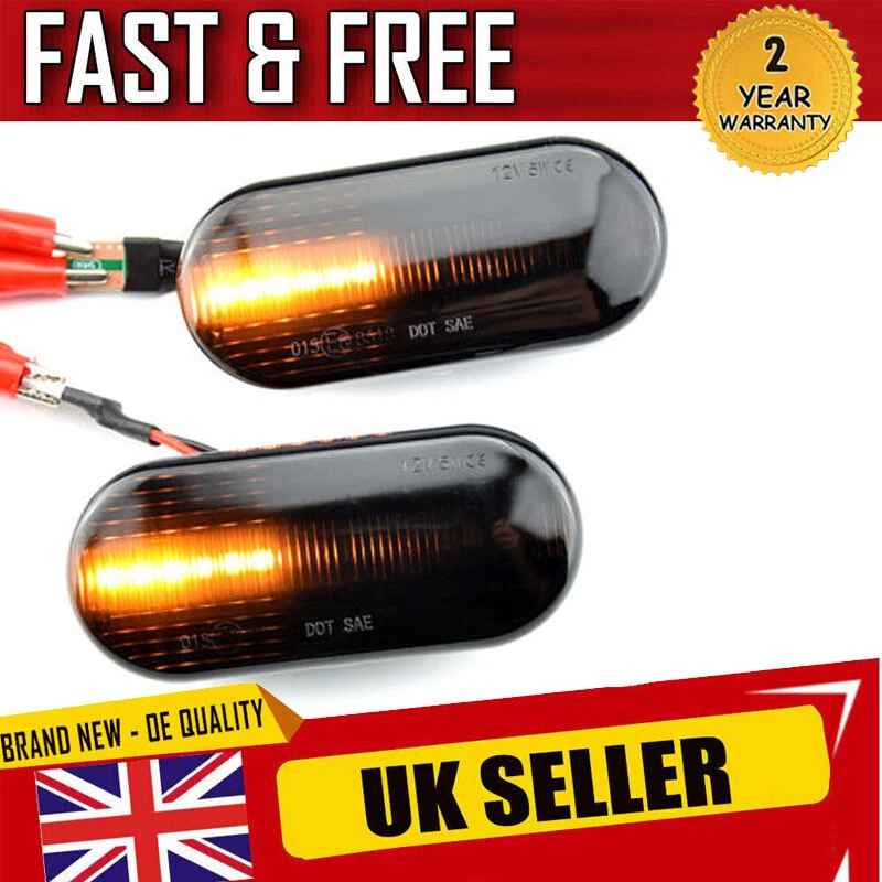 Smoked LED Dynamic Side Repeaters – Pair For Renault Trafic 2001-2014