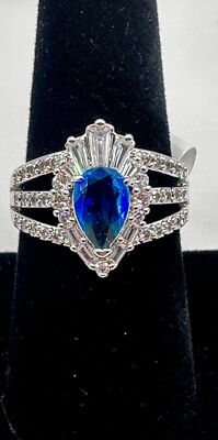 Bomb Party RBP6465 ''Dazzling Lights'' LC Azure Blue Bi Color Tourmaline Size 8
